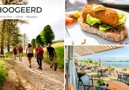 Wandel- of fietsarrangement incl. koffie/thee + gebak + 2-gangenlunch bij Hotel Hoogeerd