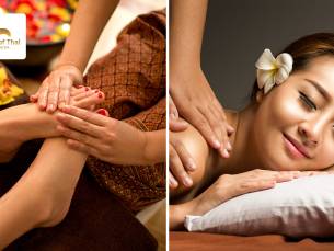Thaise voetreflexmassage of nek-, rug- en schoudermassage (30 min)