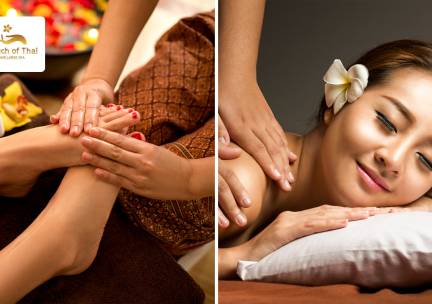 Thaise voetreflexmassage of nek-, rug- en schoudermassage (30 min)