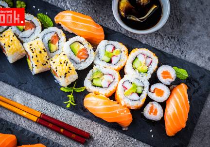 Sushibox naar keuze (24 of 56 stuks) voor afhaal bij Kook. Plus in hartje Bergen op Zoom