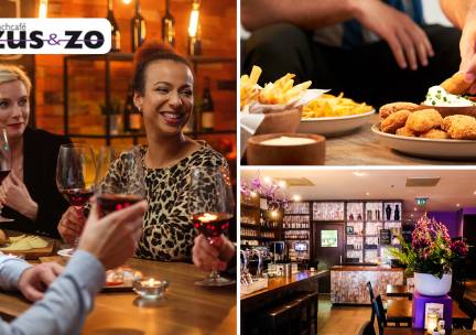Borrelplank + 1 drankje naar keuze bij Lunchcafé Zus & Zo