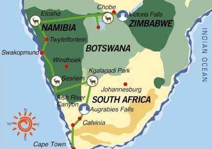 TransKalahari Avontuur Vic to Cape (22 dagen)