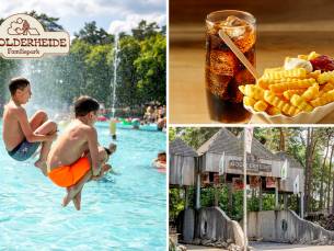 Entree buitenzwembad of minigolf + friet en frisdrank of pizza