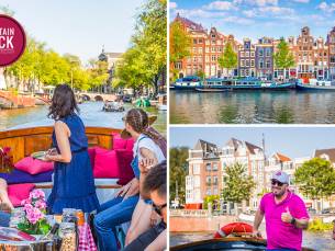Rondvaart door Amsterdam (90 min) + evt. onbeperkt drinken