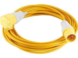 Sirius Extension Trailing Lead 16 amp Yellow Cable 110v 10m