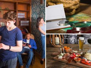 Escapebox (1 uur)  + drankjes + borrelplank bij Paviljoen Schoonhoven