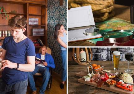 Escapebox (1 uur) + drankjes + borrelplank bij Paviljoen Schoonhoven