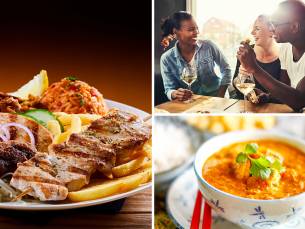 Voorgerecht + mixed grill-plateau (4 soorten vlees) bij Steakhouse Jaffa
