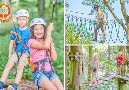 Entree klimbos Fun Forest voor kind en/of volwassene (2 of 3 uur)