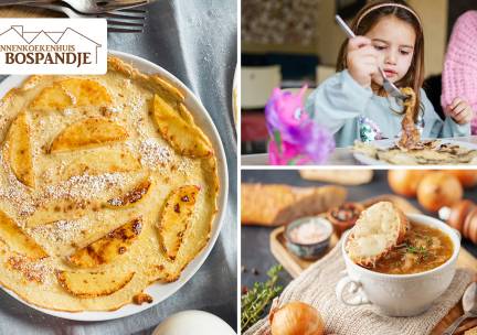2- of 3-gangen keuzediner bij Pannenkoekenhuis ‘t Bospandje