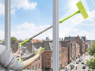 Lange Raamwisser Met Vouwbare Steel - Maak Vensters Eenvoudig Schoon! ...