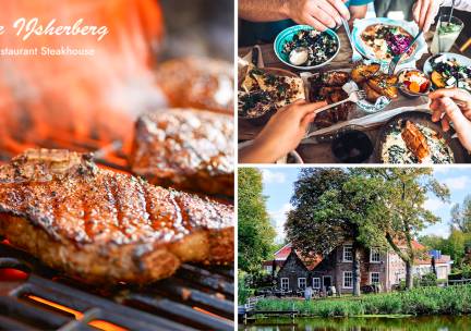 2- of 3-gangendiner bij Steakhouse De IJsherberg
