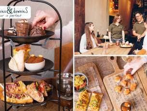 Luxe lunchplank, high tea of high wine bij Brownies&downieS