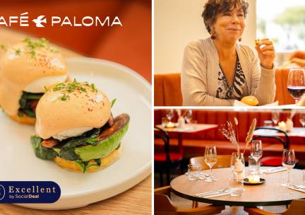 Lunchgerecht naar keuze + evt. taart bij Café Paloma
