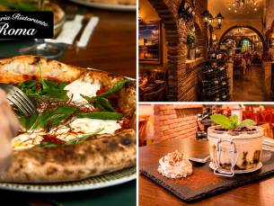 3-gangendiner (60+ keuzes) bij Pizzeria Roma