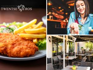 2-gangen schnitzeldiner + mandje stokbrood bij Het Twentse Ros