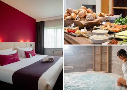 Overnachting voor 2 personen + welkomstdrankje + ontbijt + wellness in Hotel & Aparthotel Casteau Mo
