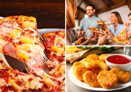 Pizza naar keuze of kidsmenu voor afhaal of dine-in