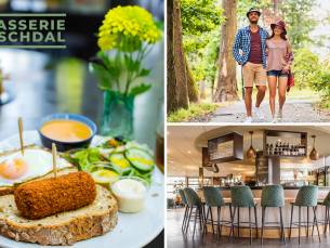 Wandel- of fietsarrangement incl. drank + gebak + 2-gangenlunch