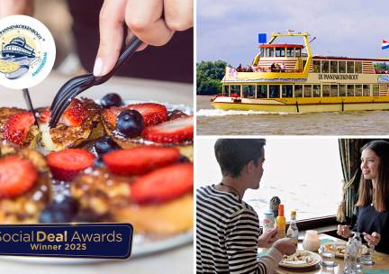Rondvaart (75 min) + onbeperkt pannenkoeken op De Pannenkoekenboot
