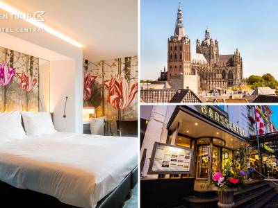 Overnachting voor 2 + ontbijt + borrelplank in hartje Den Bosch