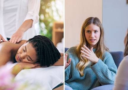 Massage naar keuze en/of coachingsessie