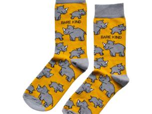 Save the Rhinos Bamboo Socks | UK Adult 4-7