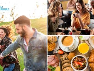 Wandelarrangement incl. warme drank + gebak en lunchplank bij Bij Bruurs