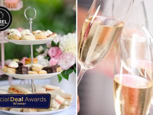 High tea + glas bubbels bij Parel Paviljoen