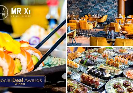 All-You-Can-Eat-lunch sushi en grill bij Mr Xi Asian Bistro