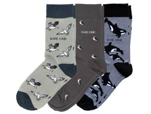 Grey Lover 3 Bamboo Sock Set | UK Adult 7-11