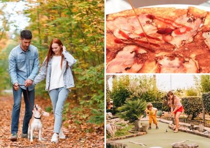 Wandelarrangement De Groote Scheere + koffie + gebak + midgetgolfen + pannenkoek/pizza + drankje