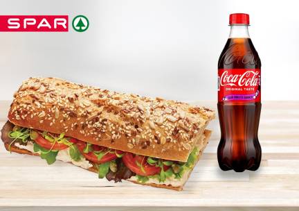 Vers broodje naar keuze + gekoeld drankje bij SPAR