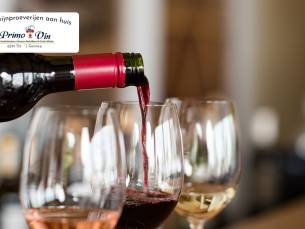 Luxe wijnproeverij voor 4, 6 of 8 personen (2 uur) bij jou thuis of op locatie naar keuze