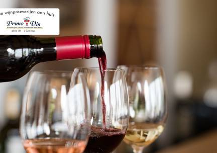 Luxe wijnproeverij voor 4, 6 of 8 personen (2 uur) bij jou thuis of op locatie naar keuze