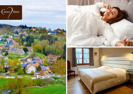 2 overnachtingen voor 2 + ontbijt bij HÃ´tel Au Coeur bion