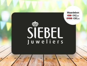 Waardebon t.w.v. &euro;50 of &euro;100 te besteden bij Siebel Juweliers
