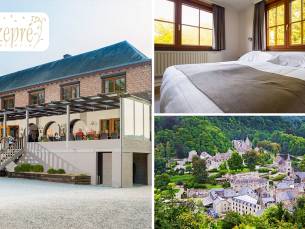 Overnachting voor 2 personen + ontbijt in Hostellerie d'InzeprÃ©