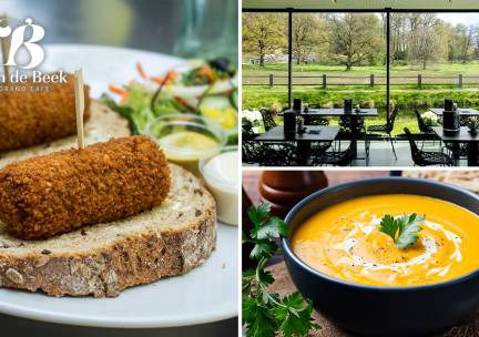 2-gangen keuzelunch bij Grand CafÃ© Aan de Beek