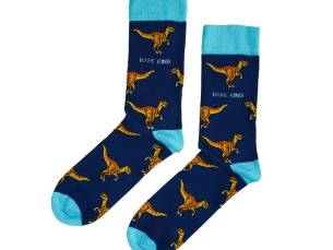 Save the Velociraptors Bamboo Socks | UK Adult 4-7