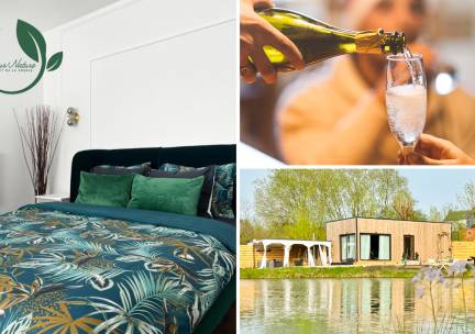 Overnachting voor 2 + fles bubbels + wellness in Sambreville