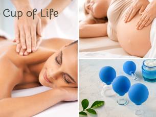 Massage naar keuze of transformational cupping (30 min)