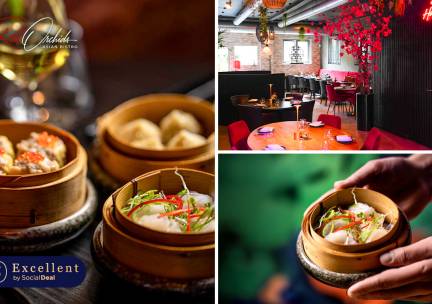 Shared lunch (6 gerechten) bij Red Orchids Asian Bistro