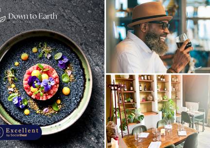 5-, 6- of 7-gangen fine dining-diner van de chef bij Down To Earth Dining