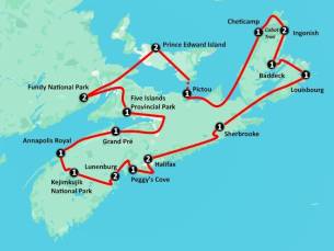 En Route in the Maritimes (22 dagen)