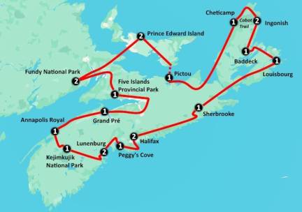 En Route in the Maritimes (22 dagen)