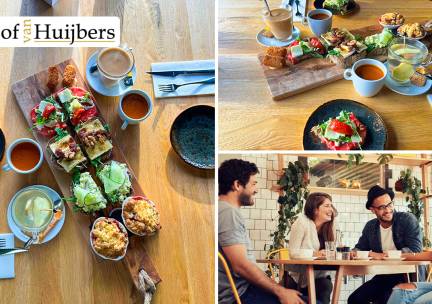 Uitgebreide lunchplank bij Hof van Huijbers
