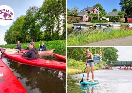 Huur kano, boot, sloep (4 uur), SUP (2 uur) of waterfiets (1 uur)