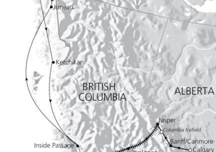Mountain Rails & Alaskan Cruise (16 dagen)