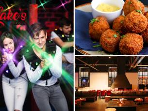 2 sessies lasergamen + borrelhapjes of grill-arrangement